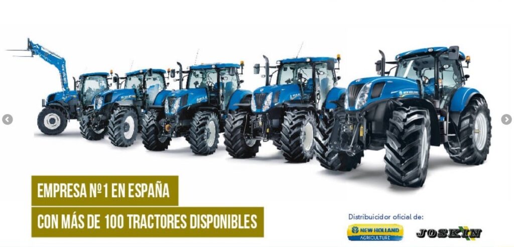 empresa líder en el alquiler de tractores agrícolas en España