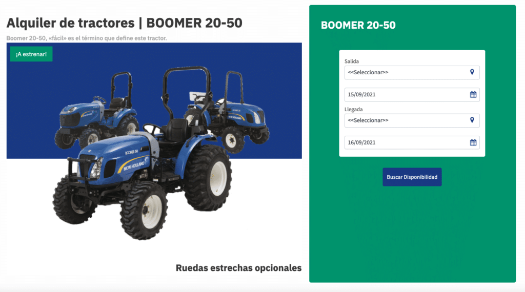 mini tractor boomer 
